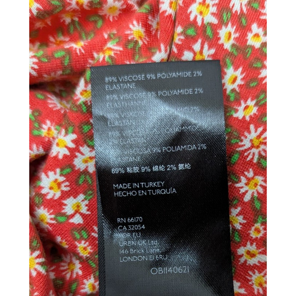 Free People Red Floral Midi Dress - Picture 8 of 8